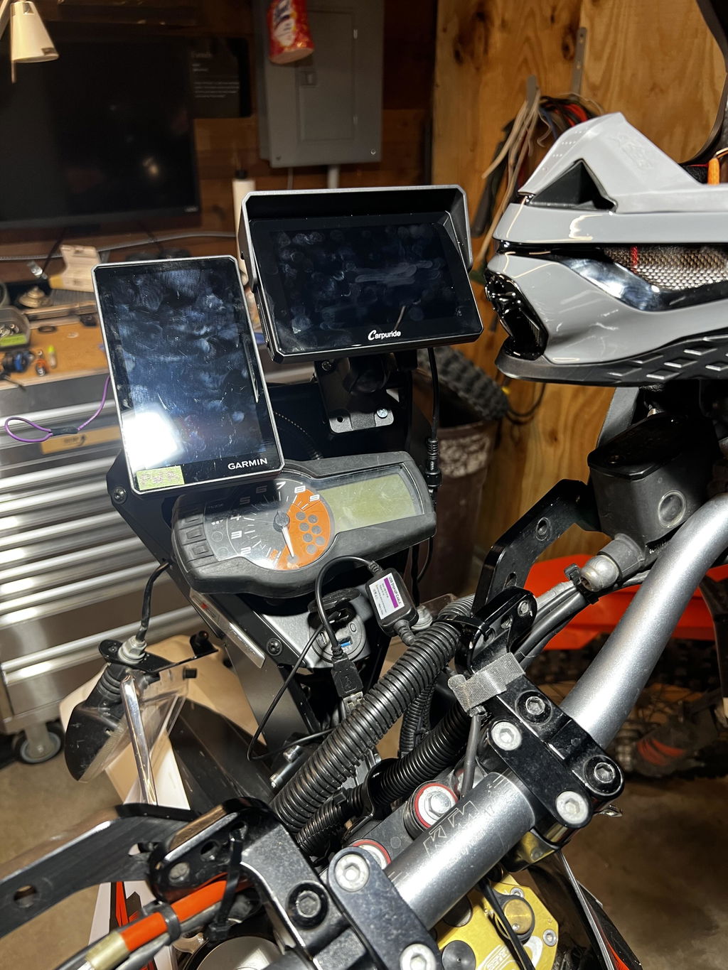 Carpuride Power Line Motorrad Ladekabel Smart Stereo Nachrüstung
