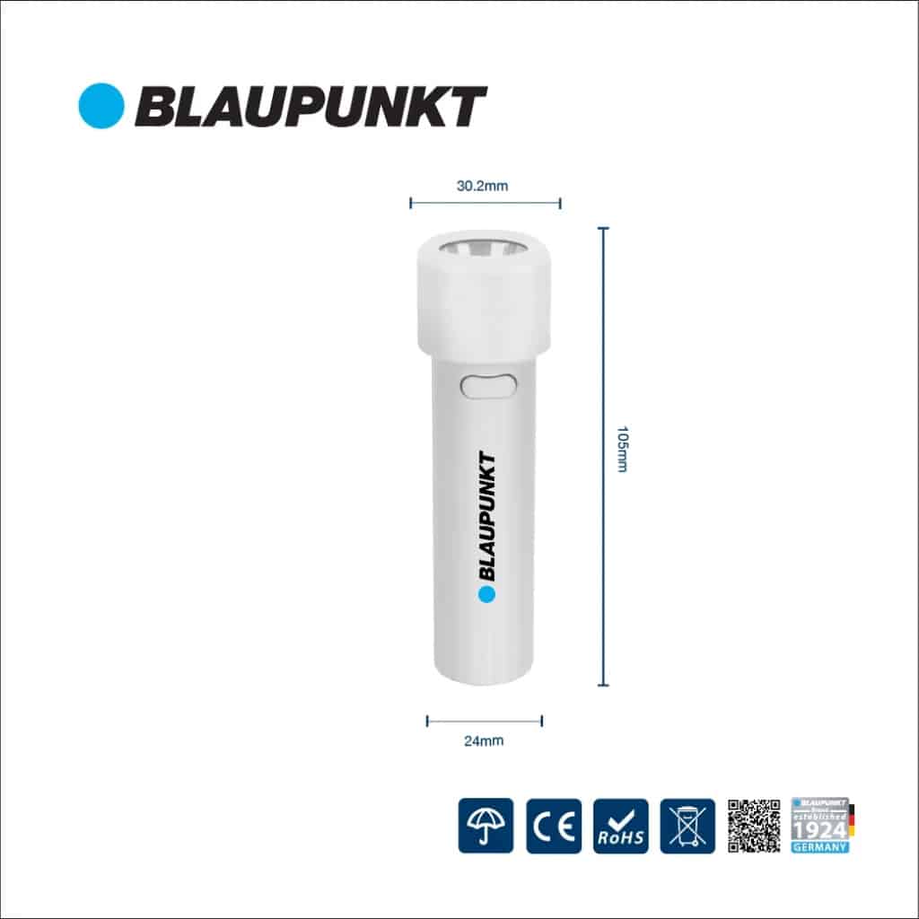 Blaupunkt Lovely LED Taschenlampe USB 6500K