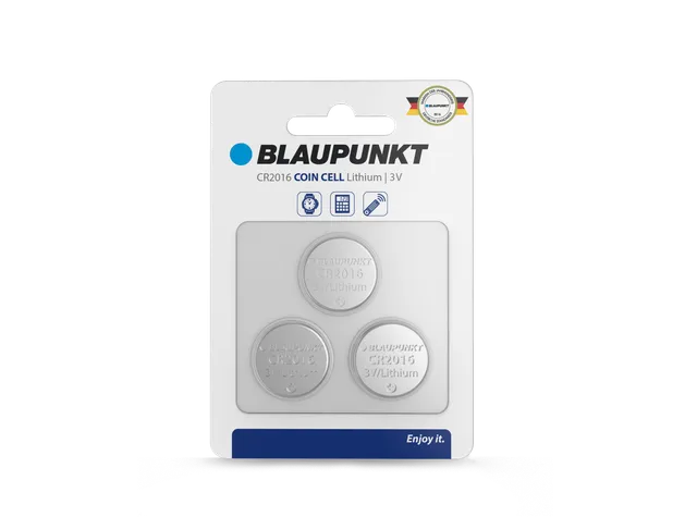 Blaupunkt CR2016 Knopfzelle Batterie 3V Lithium