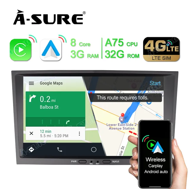 A-Sure GPS car radios 8 Zoll 3+32GB Autoradio Corsa Astra Zafira
