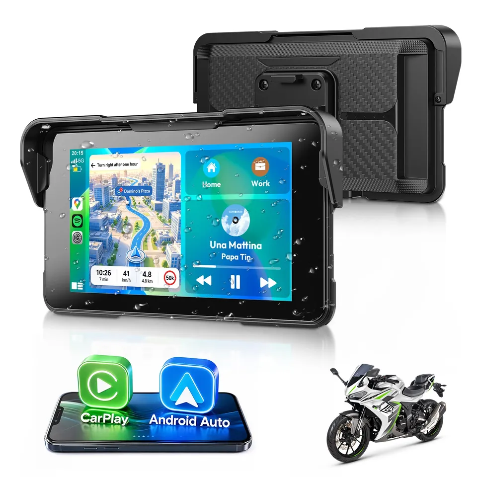 ESSGOO E10 Motorrad Navi 5 Zoll CarPlay Display
