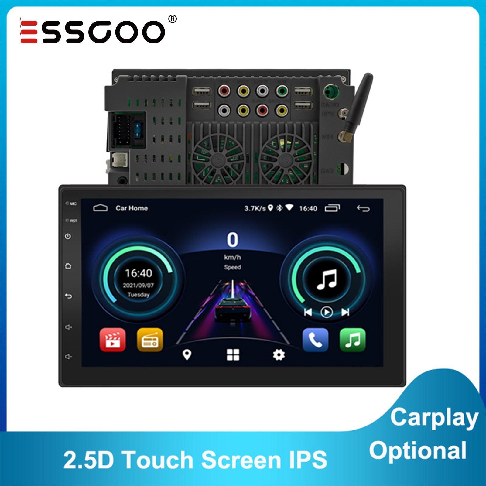 ESSGOO Car Stereo 7-Zoll Autoradio Android 10 für Nissan Toyota